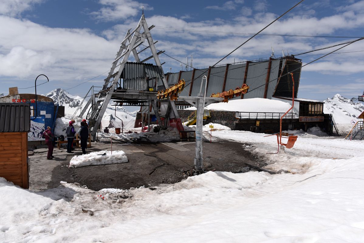 04B Bottom Of Chair Lift To Garabashi 3730m Next To Mir Cable Car Station 3500m To Start The Mount Elbrus Climb